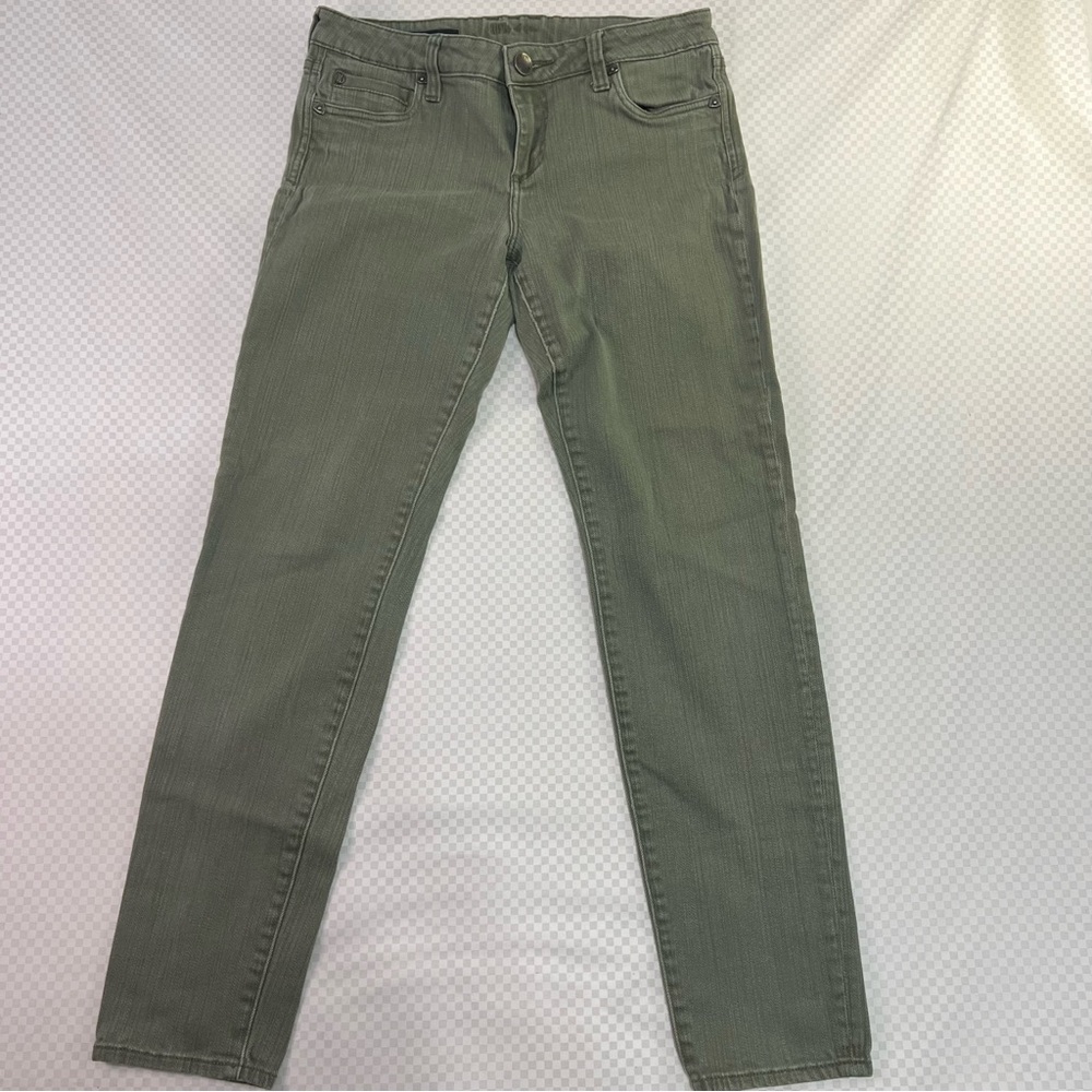 Kut‎ From The Kloth Green Skinny Jeans Pants Women's 6 Diana Skinny Stretch